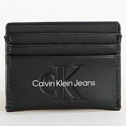 Sortie 🌟 Porte-cartes 0356 Noir de Calvin Klein 🔥