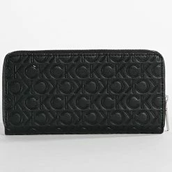 Grosses soldes 💯 Portefeuille Femme CK Must Embossed 0253 Noir de Calvin Klein ✨ -Calvin Klein Soldes Magasin calvin klein 343728 K60K610253 BAX 20221017T155315 04