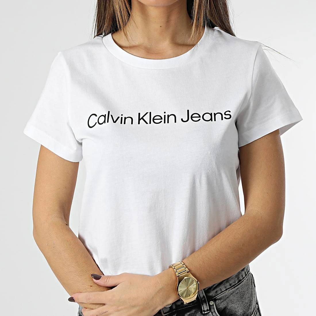 Le moins cher ⌛ Tee 👚 Shirt Femme 0253 Blanc de Calvin Klein 🔔 1 Le moins cher ⌛ Tee 👚 Shirt Femme 0253 Blanc de Calvin Klein 🔔
