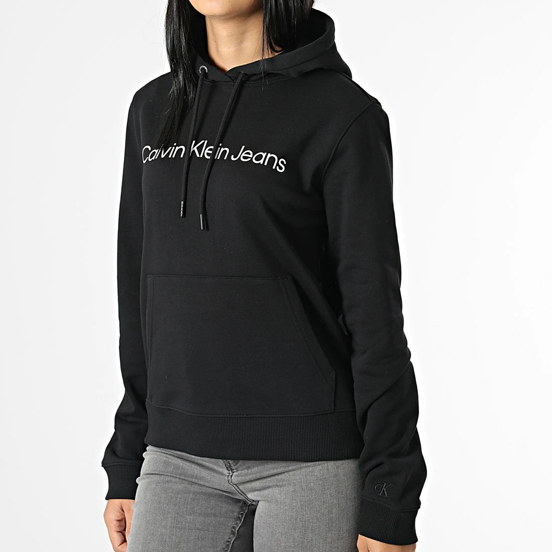 Grosses soldes 👍 Sweat Capuche Femme 0254 Noir de Calvin Klein 👍 3 Grosses soldes 👍 Sweat Capuche Femme 0254 Noir de Calvin Klein 👍 – Image 3