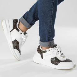 Remise 🌟 Baskets Femme Flexi Runner Lace Up 1216 White Brown Mono de Calvin Klein 🥰 -Calvin Klein Soldes Magasin calvin klein 344469 HW0HW01216 0K4 20221115T135223 03