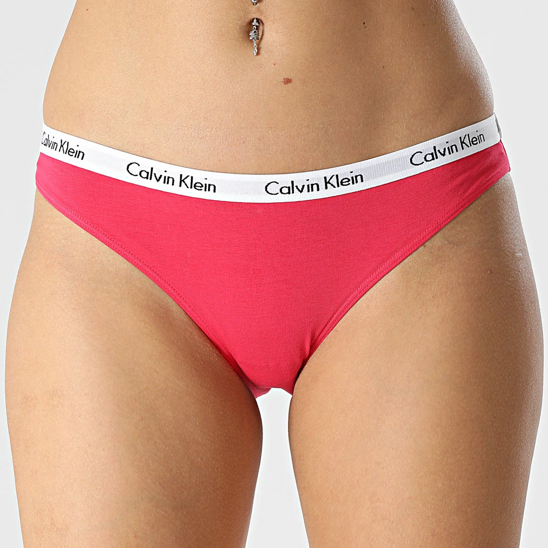 Promo 🎉 Lot De 3 👙 Bikinis Femme QD3588E Rose Gris Chiné Noir de Calvin Klein 🎉 3 Promo 🎉 Lot De 3 👙 Bikinis Femme QD3588E Rose Gris Chiné Noir de Calvin Klein 🎉 – Image 3
