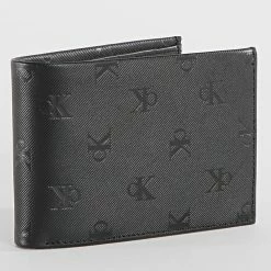 Meilleur prix 🔥 Portefeuille Monogram Soft 0137 Noir de Calvin Klein 🥰