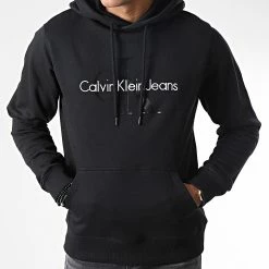 Le moins cher 😀 Sweat Capuche 0805 Noir de Calvin Klein ❤️ -Calvin Klein Soldes Magasin calvin klein 345374 J30320805 0GQ 20221025T154952 03