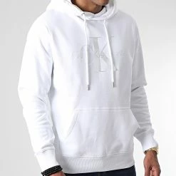 Acheter 🔔 Sweat Capuche 0805 Blanc de Calvin Klein 🤩
