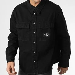 De gros 👍 Surchemise Jean 1278 Noir de Calvin Klein 🥰