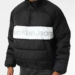 Meilleur prix ✔️ Doudoune 1966 Noir Blanc de Calvin Klein ✔️ -Calvin Klein Soldes Magasin calvin klein 345572 J30J321966 BEH 20221027T155658 03