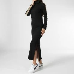 Top 10 🎉 Robe Col Roulé A Bandes Femme 9993 Noir de Calvin Klein ⭐