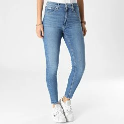 Coupon 💯 Jean Super Skinny Femme 0198 Bleu Denim de Calvin Klein 🛒 -Calvin Klein Soldes Magasin calvin klein 345659 J20J220198 1A4 20221110T145845 03