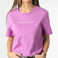 Bon marché 👏 Tee 👕 Shirt Femme 0284 Rose de Calvin Klein ⌛ 6 Bon marché 👏 Tee 👕 Shirt Femme 0284 Rose de Calvin Klein ⌛ -Calvin Klein Soldes Magasin calvin klein 345668 J20J220284 VDR 20221114T120813 03