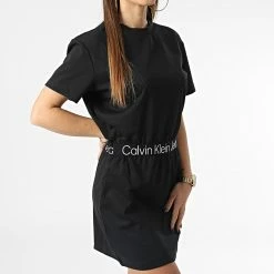 Acheter 🥰 Robe Tee 👕 Shirt Femme 0356 Noir de Calvin Klein ✔️ 6 Acheter 🥰 Robe Tee 👕 Shirt Femme 0356 Noir de Calvin Klein ✔️ -Calvin Klein Soldes Magasin calvin klein 345685 J20J220356 BEH 20221118T160105 03