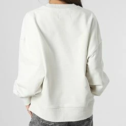 Top 10 ✔️ Sweat Crewneck Femme 0433 Beige de Calvin Klein 🧨 -Calvin Klein Soldes Magasin calvin klein 345689 J20J220433 YBI 20221118T154457 04