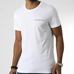 Budget ✨ Tee 👚 Shirt 2547 Blanc de Calvin Klein 💯