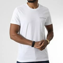 Budget ✨ Tee 👚 Shirt 2547 Blanc de Calvin Klein 💯 -Calvin Klein Soldes Magasin calvin klein 346088 J30J322547 YAF 20221031T144949 03
