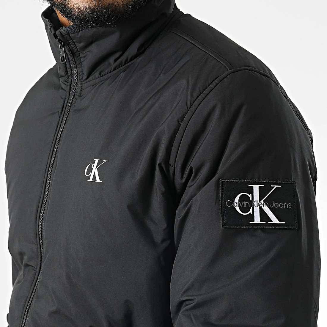 De gros 🔔 Veste Zippée 2494 Noir de Calvin Klein 🎉 2 De gros 🔔 Veste Zippée 2494 Noir de Calvin Klein 🎉 – Image 2