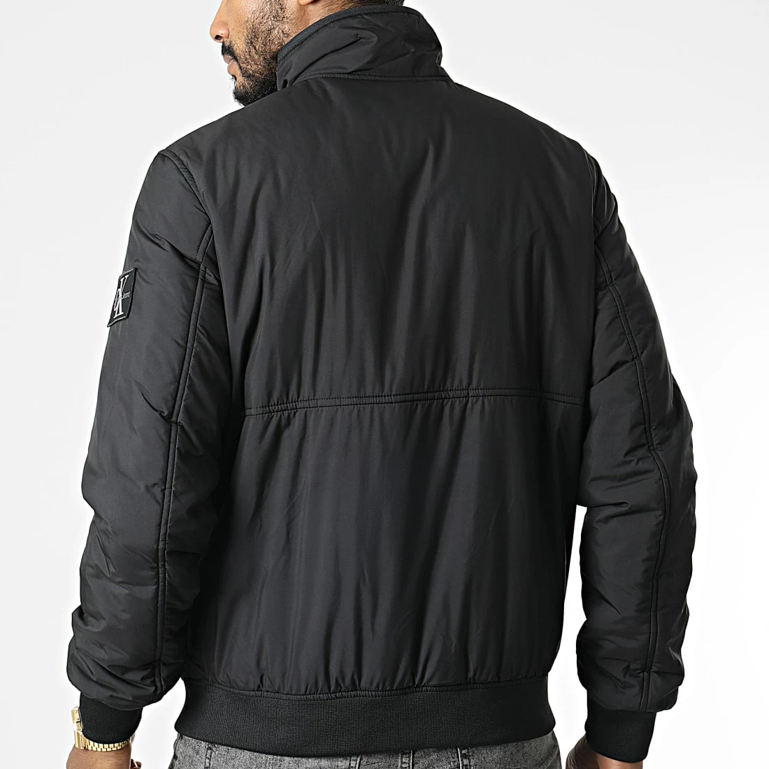 De gros 🔔 Veste Zippée 2494 Noir de Calvin Klein 🎉 4 De gros 🔔 Veste Zippée 2494 Noir de Calvin Klein 🎉 – Image 4