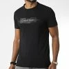 Remise 😀 Tee 👕 Shirt Box Striped Logo 0799 Noir de Calvin Klein 😍