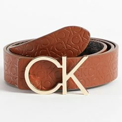 Coupon 😉 Ceinture Réversible Femme Re-Lock CK Logo 0156 Marron de Calvin Klein 🎉 -Calvin Klein Soldes Magasin calvin klein 346728 K60K610156 0HF 20221121T141816 03