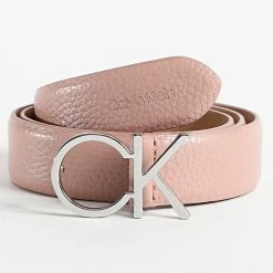 Bon marché 🎁 Ceinture Femme Re-Lock CK Logo 0413 Rose de Calvin Klein 😀