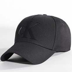 De gros ❤️ Casquette Sculpted Cap 0371 Noir de Calvin Klein ✔️