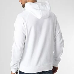 Nouveau 🎁 Sweat Capuche Logo Tape 0753 Blanc de Calvin Klein 🛒 -Calvin Klein Soldes Magasin calvin klein 347041 K10K110753 YAF 20221110T153051 04