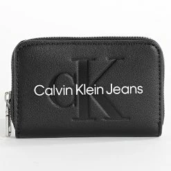 Nouveau 😉 Portefeuille Femme Sculpted 0347 Noir de Calvin Klein 🤩