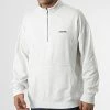 Meilleure vente 🤩 Sweat Col Zippé NM2299E Beige Clair Chiné de Calvin Klein 🛒
