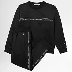 Les meilleures critiques de 😍 Ensemble De Survetement Enfant 1514 Noir de Calvin Klein 🧨