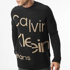 Le moins cher 🥰 Pull 1689 Noir de Calvin Klein 🌟 -Calvin Klein Soldes Magasin calvin klein 347352 J30J321689 BEH 20221114T121844 03