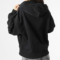 Le moins cher 🛒 Sweat Capuche Femme Micro Monologo 0434 Noir de Calvin Klein 🌟 -Calvin Klein Soldes Magasin calvin klein 347415 J20J220434 BEH 20221114T155815 04