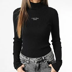 Remise 😉 Pull Femme Stacked Logo 0439 Noir de Calvin Klein 🛒 6 Remise 😉 Pull Femme Stacked Logo 0439 Noir de Calvin Klein 🛒 -Calvin Klein Soldes Magasin calvin klein 347417 J20J220439 BEH 20221114T155518 03