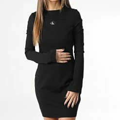 Bon marché 😍 Robe Femme Open Back Milano 0351 Noir de Calvin Klein 🔥 -Calvin Klein Soldes Magasin calvin klein 347471 J20J220351 BEH 20221114T152932 03