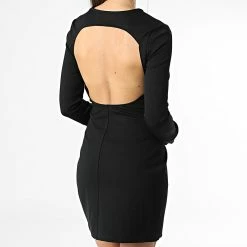 Bon marché 😍 Robe Femme Open Back Milano 0351 Noir de Calvin Klein 🔥 -Calvin Klein Soldes Magasin calvin klein 347471 J20J220351 BEH 20221114T152933 04