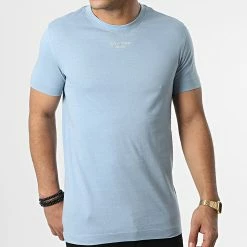Top 10 🌟 Tee 👕 Shirt Stacked Logo 0595 Bleu Clair de Calvin Klein ✨ -Calvin Klein Soldes Magasin calvin klein 347750 J30J320595 DAR 20221114T135052 03
