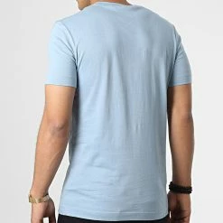 Top 10 🌟 Tee 👕 Shirt Stacked Logo 0595 Bleu Clair de Calvin Klein ✨ -Calvin Klein Soldes Magasin calvin klein 347750 J30J320595 DAR 20221114T135054 04