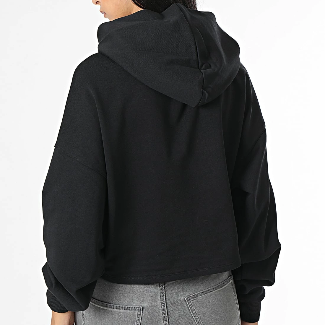 Sortie 😀 Sweat Capuche Crop Femme 8986 Noir de Calvin Klein 👍 4 Sortie 😀 Sweat Capuche Crop Femme 8986 Noir de Calvin Klein 👍 – Image 4