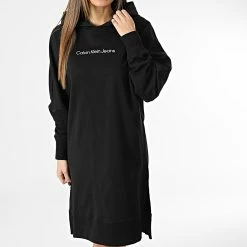 Bon marché 😍 Robe Sweat Capuche 0360 Noir de Calvin Klein ✨ -Calvin Klein Soldes Magasin none 347420 J20J220360 BEH 20221114T152433 03
